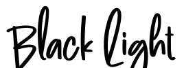 Black Light Font Image