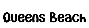 Queens Beach Font Image