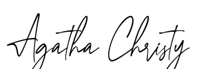 Agatha Christy Font Image