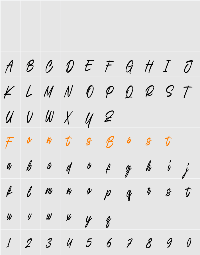 Saturday Delicate Character Map