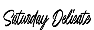 Saturday Delicate Font Image