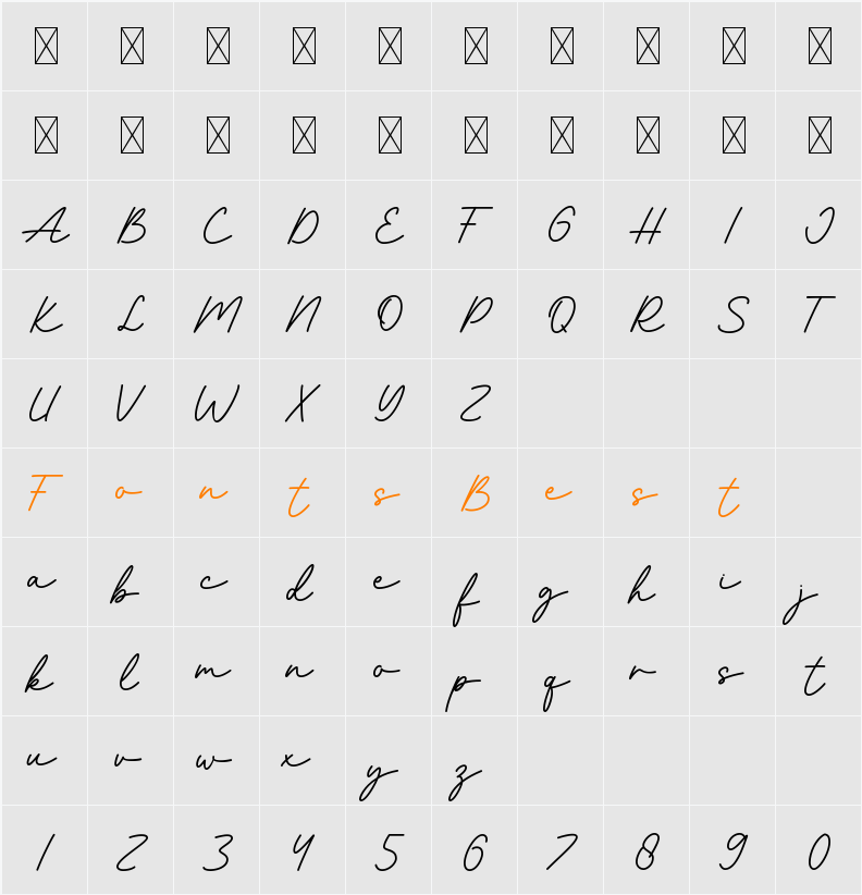 Farmhouse Character Map