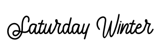 Saturday Winter Font Image