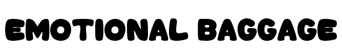 Emotional Baggage Font Image
