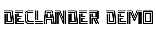 Declander Demo Font Image