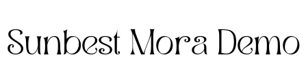 Sunbest Mora Demo Font Image
