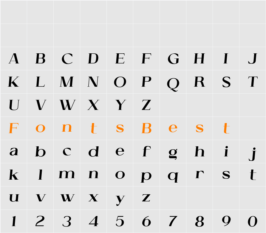 Cellofy ExtBlk SemExp Ita Character Map