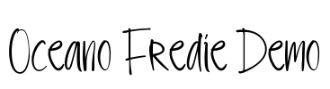 Oceano Fredie Demo Font Image