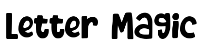 Letter Magic Font Image