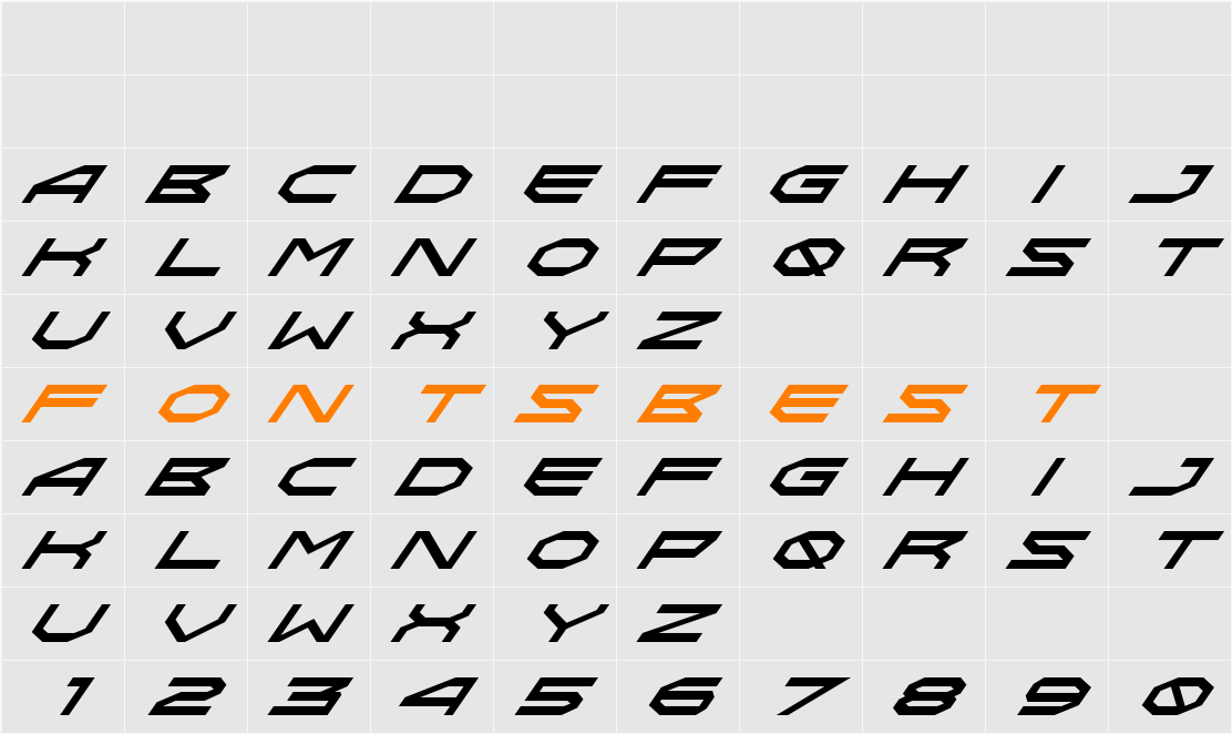 Grids Personal Use Only Character Map