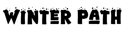 Winter Path Font Image