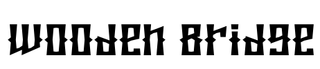 Wooden Bridge Font Image