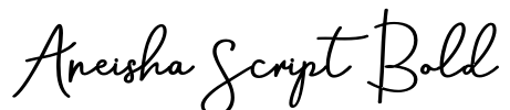 Aneisha Script Bold Font Image