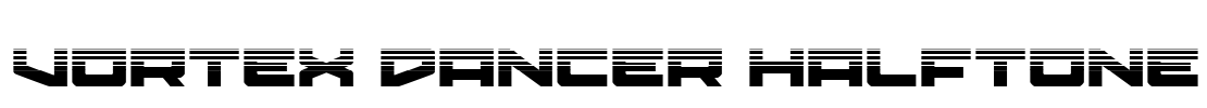 Vortex Dancer Halftone Font Image