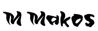 M Makos Font Image