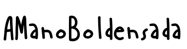 AManoBoldensada Font Image