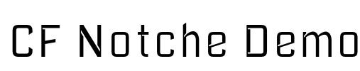 CF Notche Demo Font Image