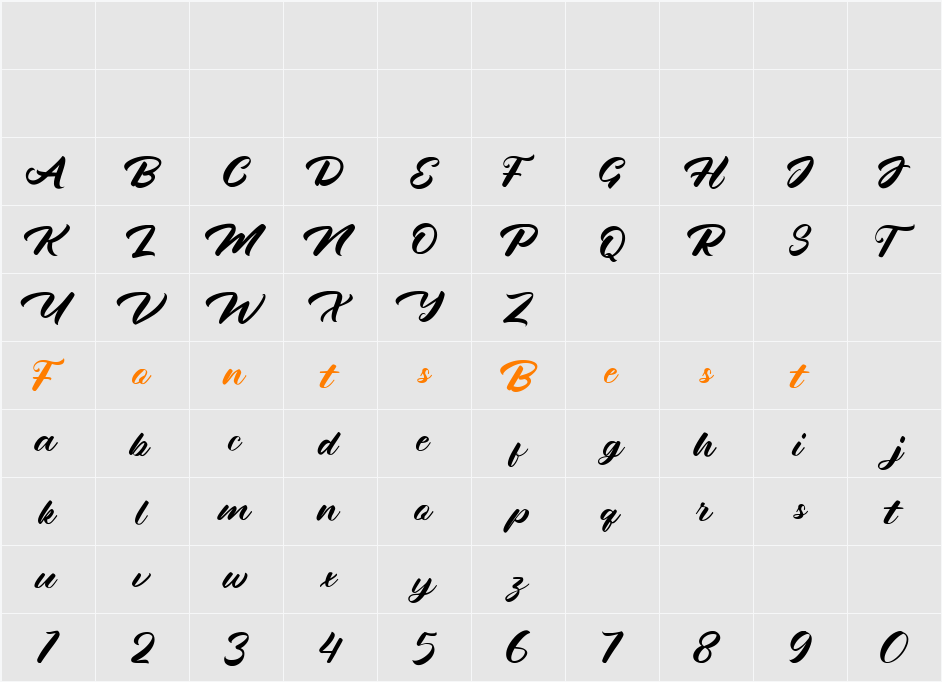 Minah Character Map