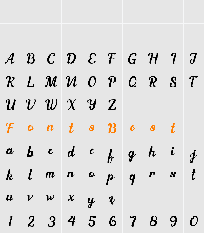 Athena Character Map