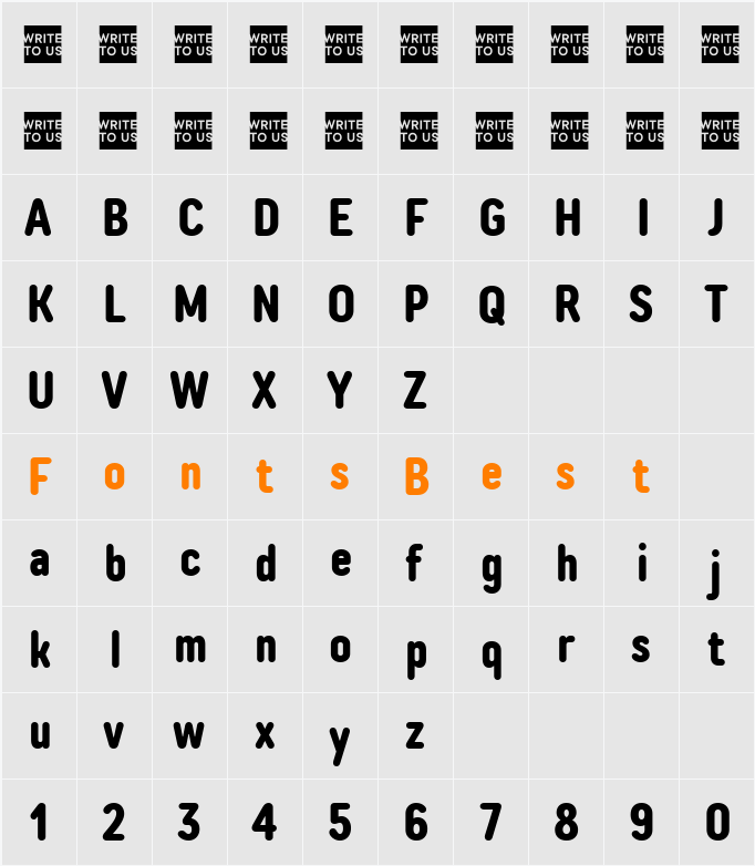 TT Rounds Neue Trl Cmd Character Map