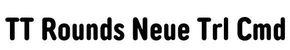 TT Rounds Neue Trl Cmd Font Image