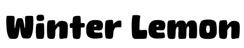 Winter Lemon Font Image