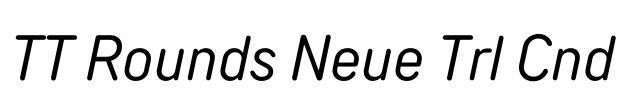 TT Rounds Neue Trl Cnd Font Image