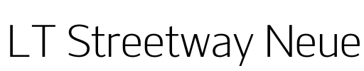 LT Streetway Neue Font Image