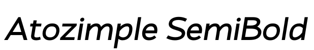 Atozimple SemiBold