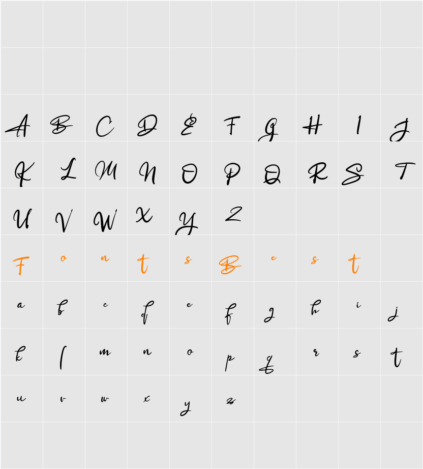 Algorty FREE Character Map
