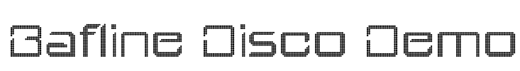 Bafline Disco Demo Font Image