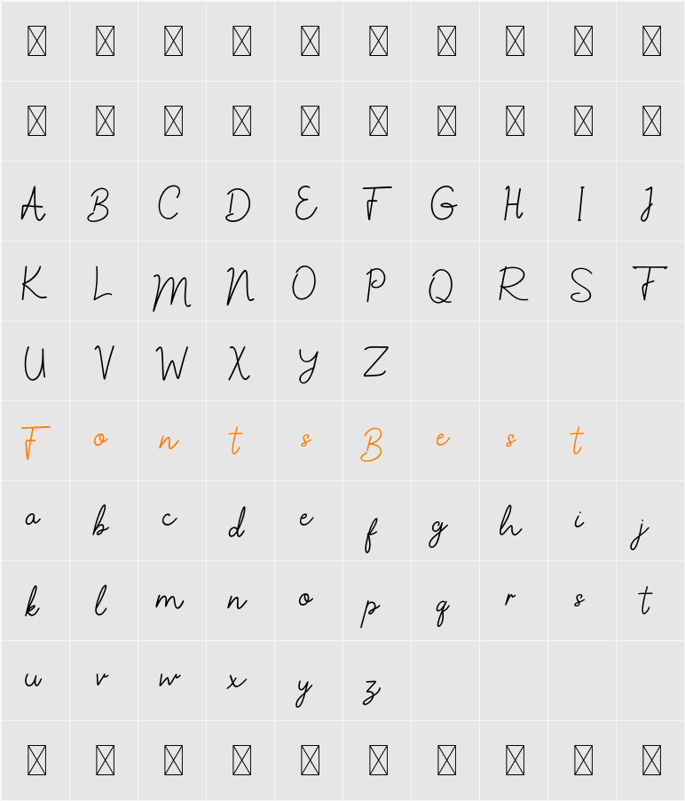 CF Racelyn Cetta DEMO Character Map