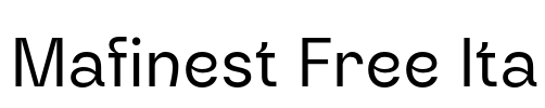 Mafinest Free Ita0 Font Image