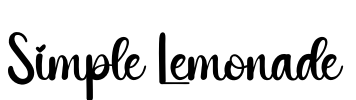 Simple Lemonade Font Image