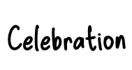 Celebration Font Image