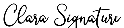 Clara Signature Font Image