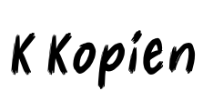 K Kopien Font Image