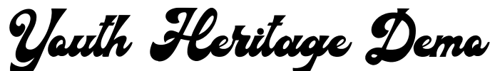 Youth Heritage Demo Font Image