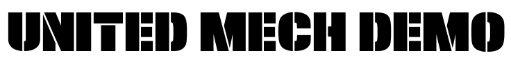 United Mech Demo Font Image