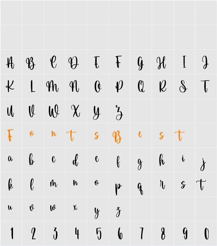 Snowfield Character Map