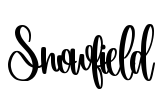 Snowfield Font Image