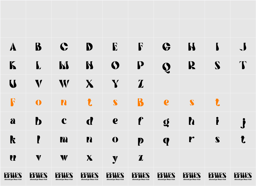 EFILES Character Map