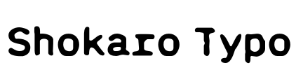 Shokaro Typo Font Image