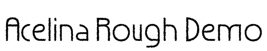 Acelina Rough Demo Font Image