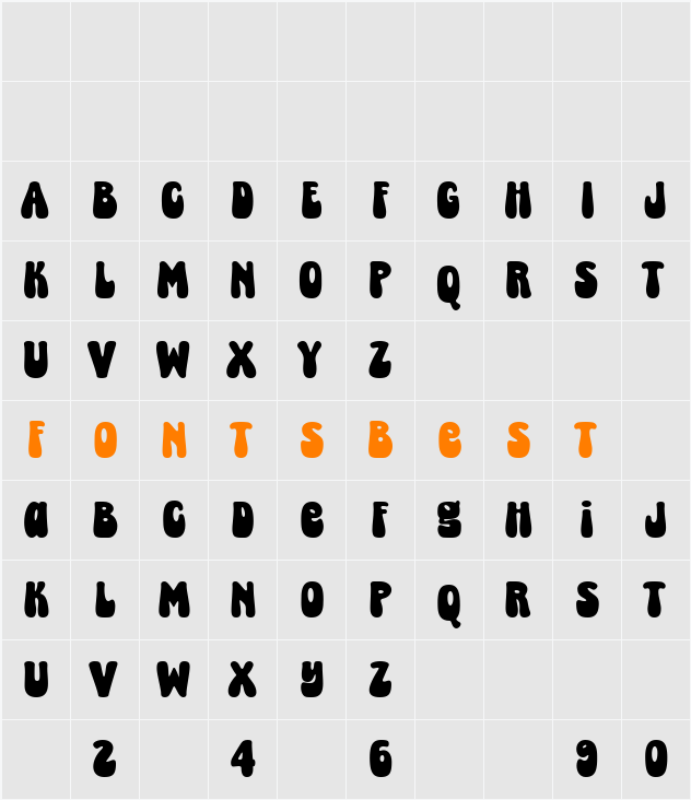 Super Pineapple Character Map
