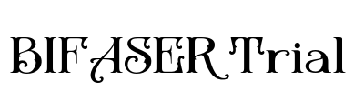 BIFASER Trial Font Image