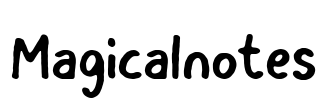 Magicalnotes Font Image