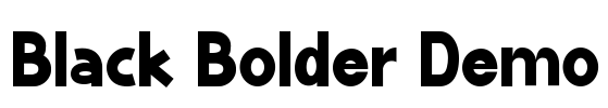 Black Bolder Demo