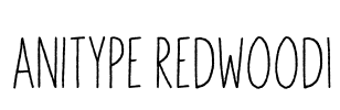 Anitype Redwood1 Font Image