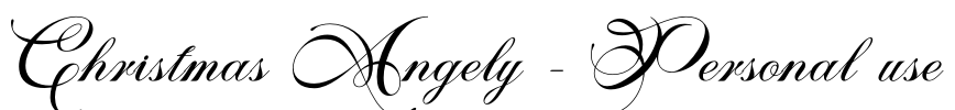 Christmas Angely - Personal use Font Image